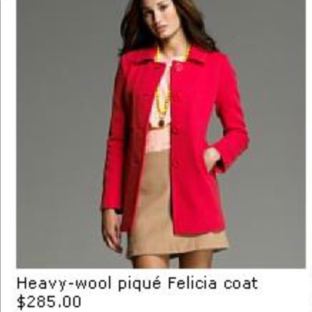 J. Crew Heavy Wool Pique Winter Coat
